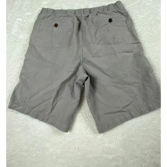 Orvis Pima Cotton Shorts Elastic Waist Casual Comfort Fit Gray Size 32 - Picture 2 of 8